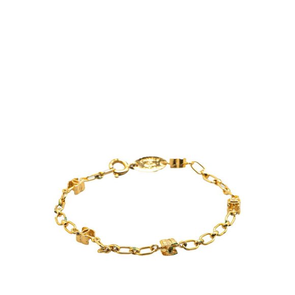 CHANEL Gold Logo Charm Bracelet - Picture 1 of 7